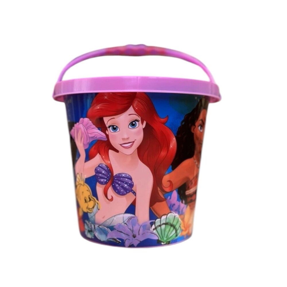 Disney Princess Pail and Shovel | Kids Moana Mulan Rapunzel Belle Ariel - Picture 2 of 4